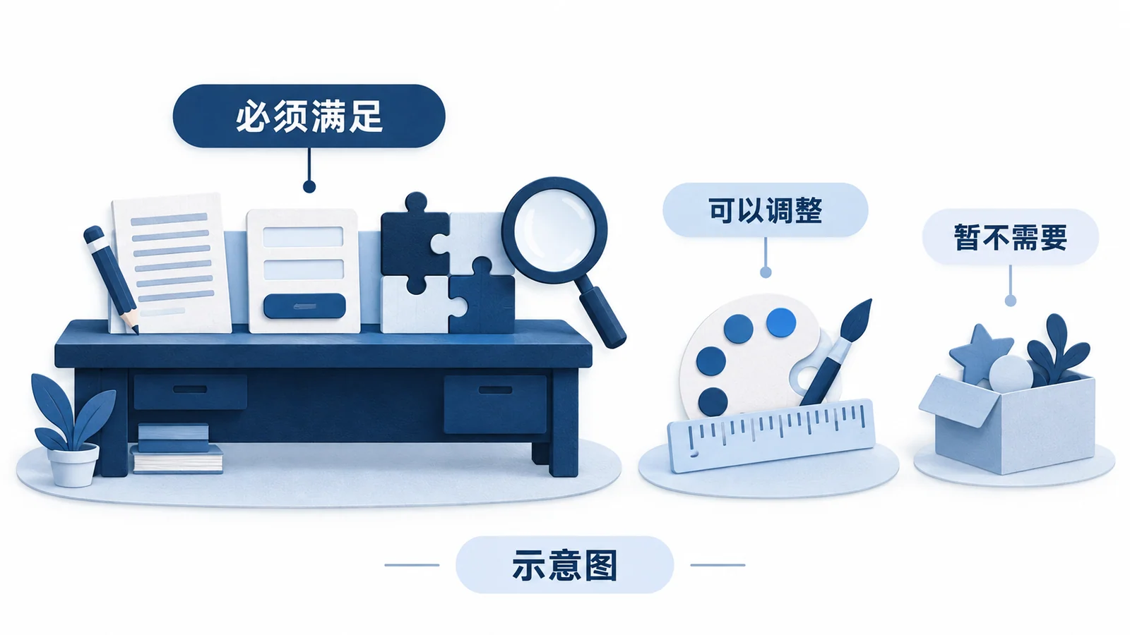 先验证必须能力,再比较可调整的视觉偏好