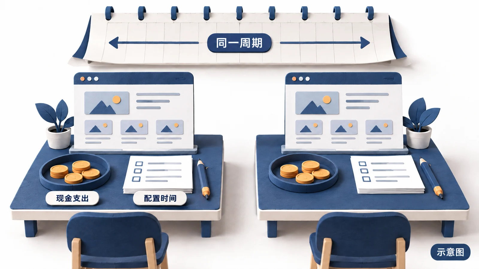 主题方案的现金费用与配置时间需要分开比较