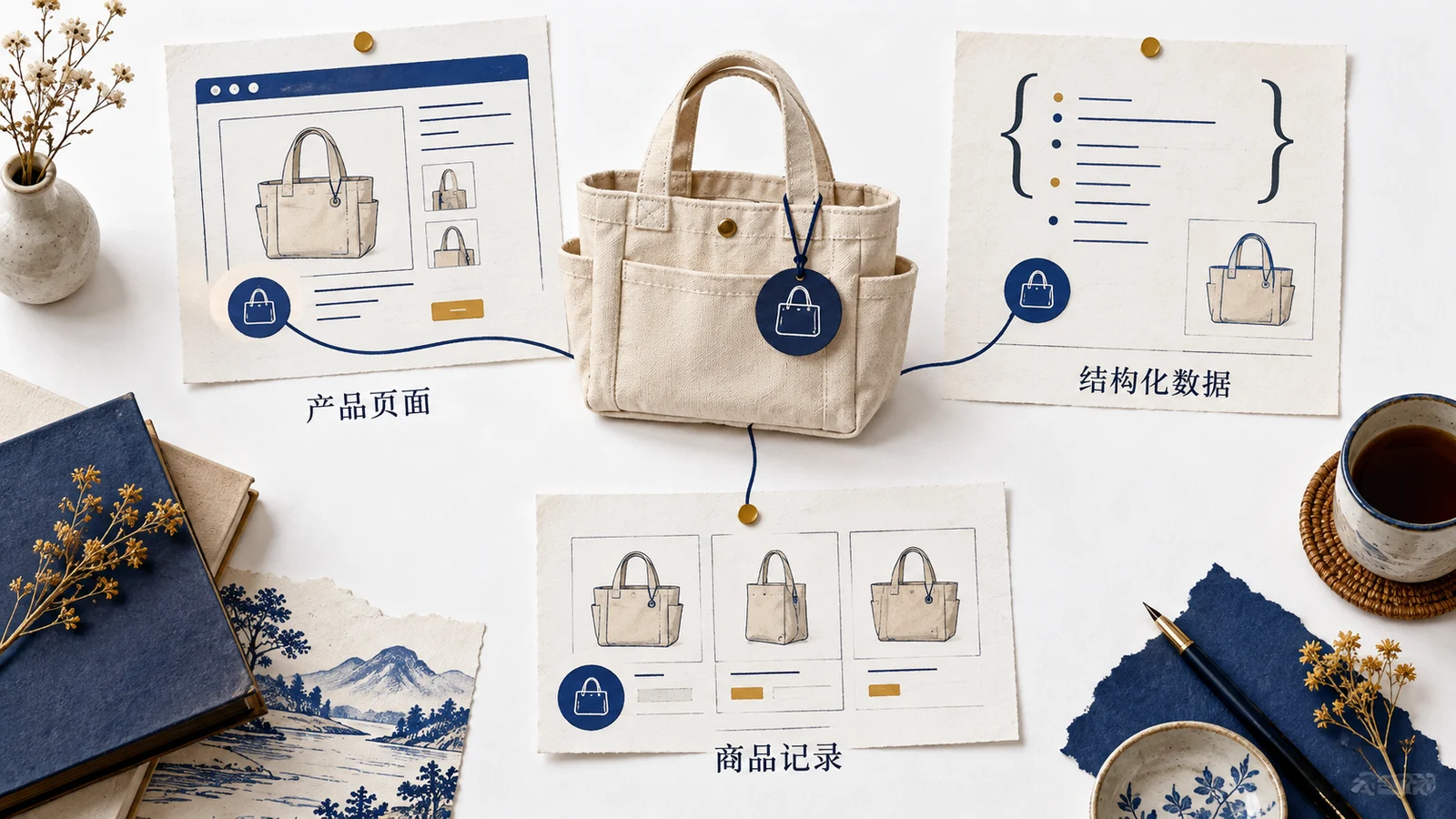 同一商品标识连接可见页面、结构化数据和商品记录，更新应核对同一具体规格
