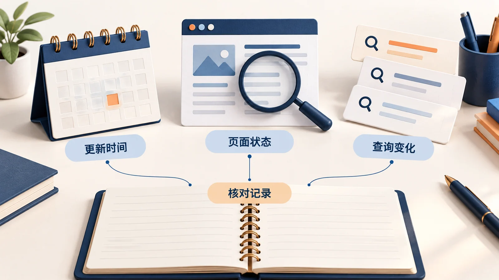 更新时间、页面与查询需要分别核对