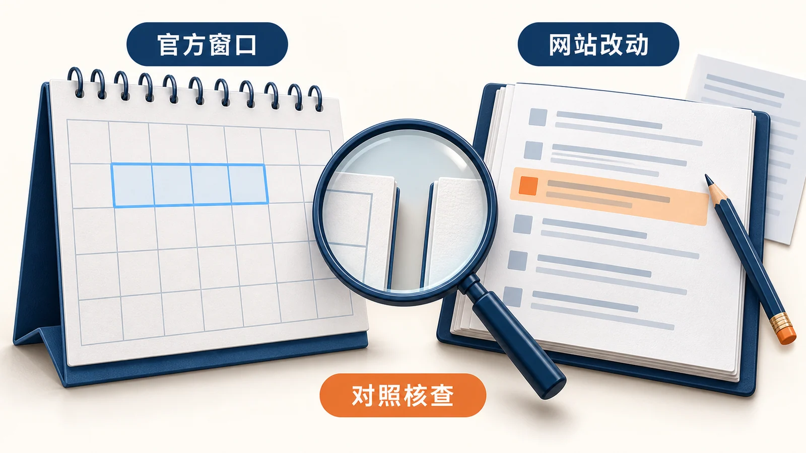 官方窗口与网站变更时间并排核查