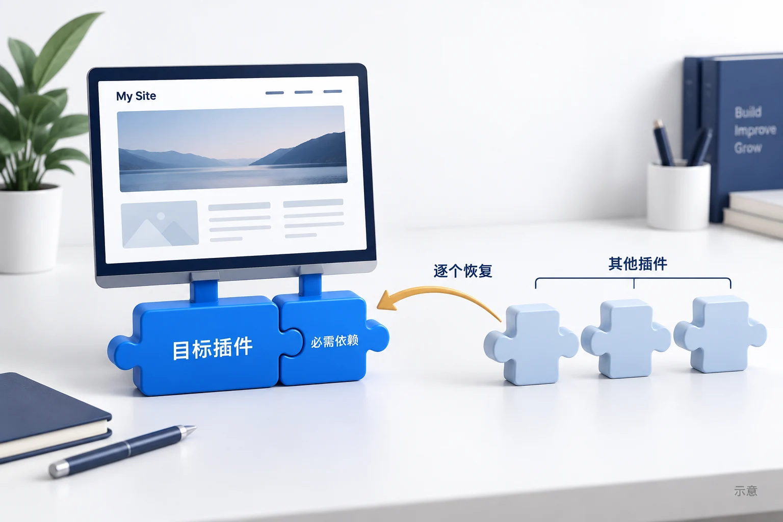 保留目标插件及必要依赖,再逐项恢复主题和其他插件的排查顺序