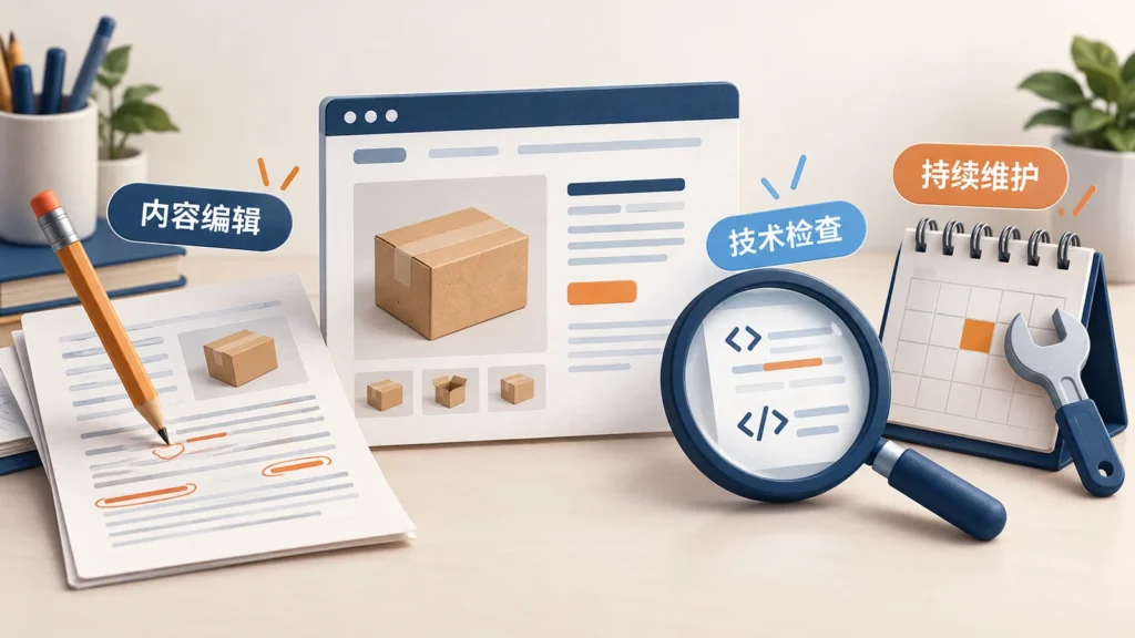 网站编辑、技术检查与维护三项能力