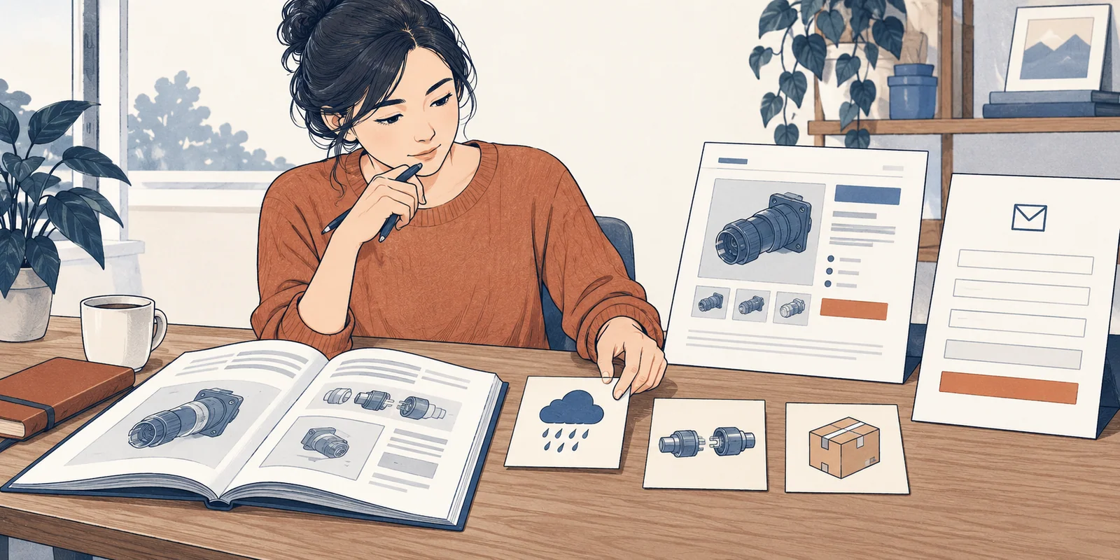 高质量网站内容策略怎么制定的原创工作场景插画