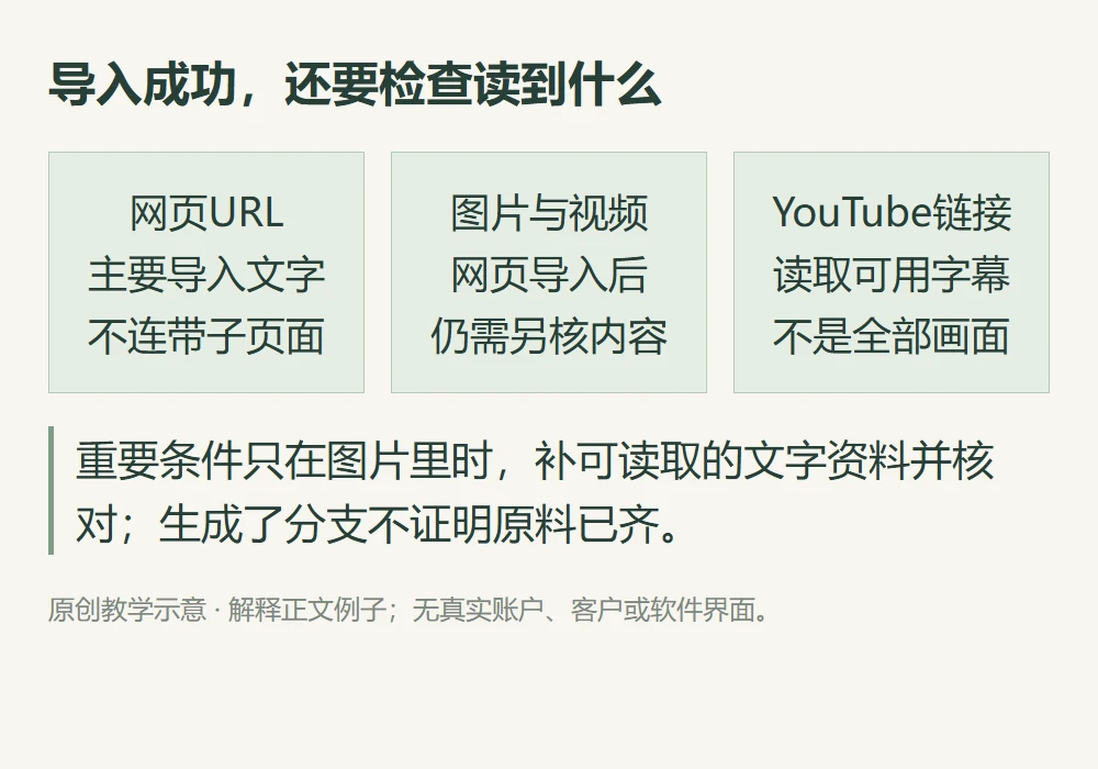导入成功,还要检查读到什么的原创教学示意