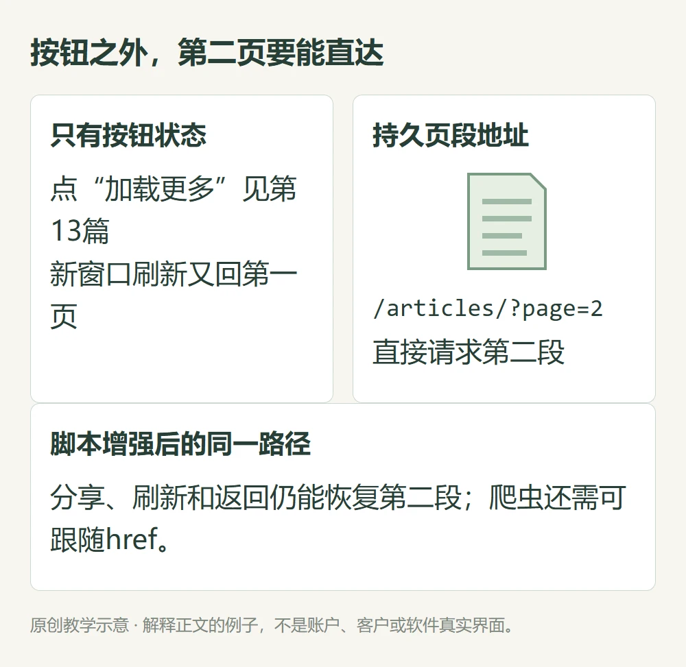 按钮之外,第二页要能直达的原创教学示意
