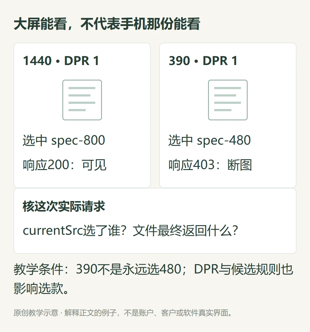 教学1440DPR1选择spec800返回200而390DPR1选择spec480返回403的对照