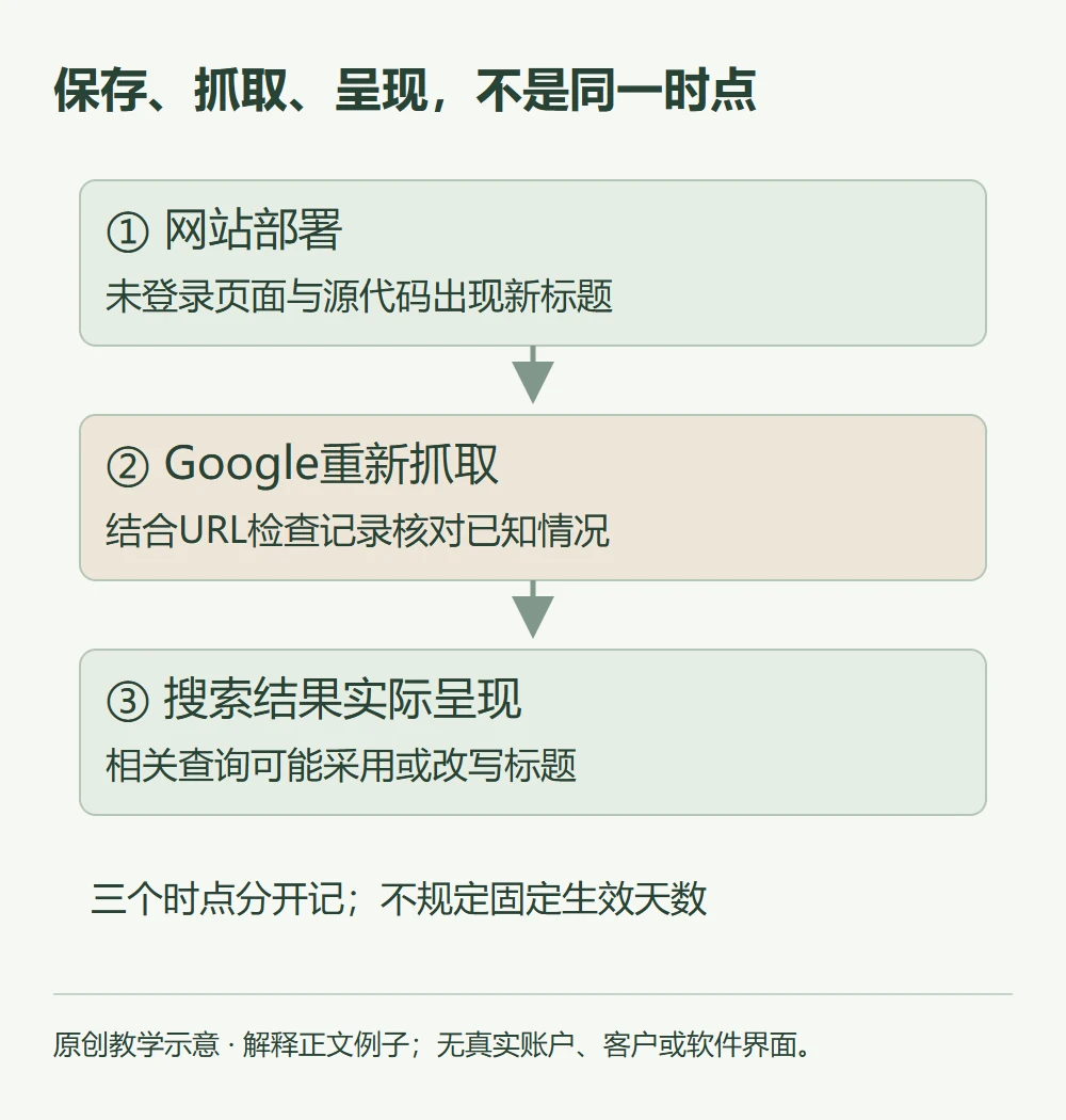 保存、抓取、呈现,不是同一时点的原创教学示意